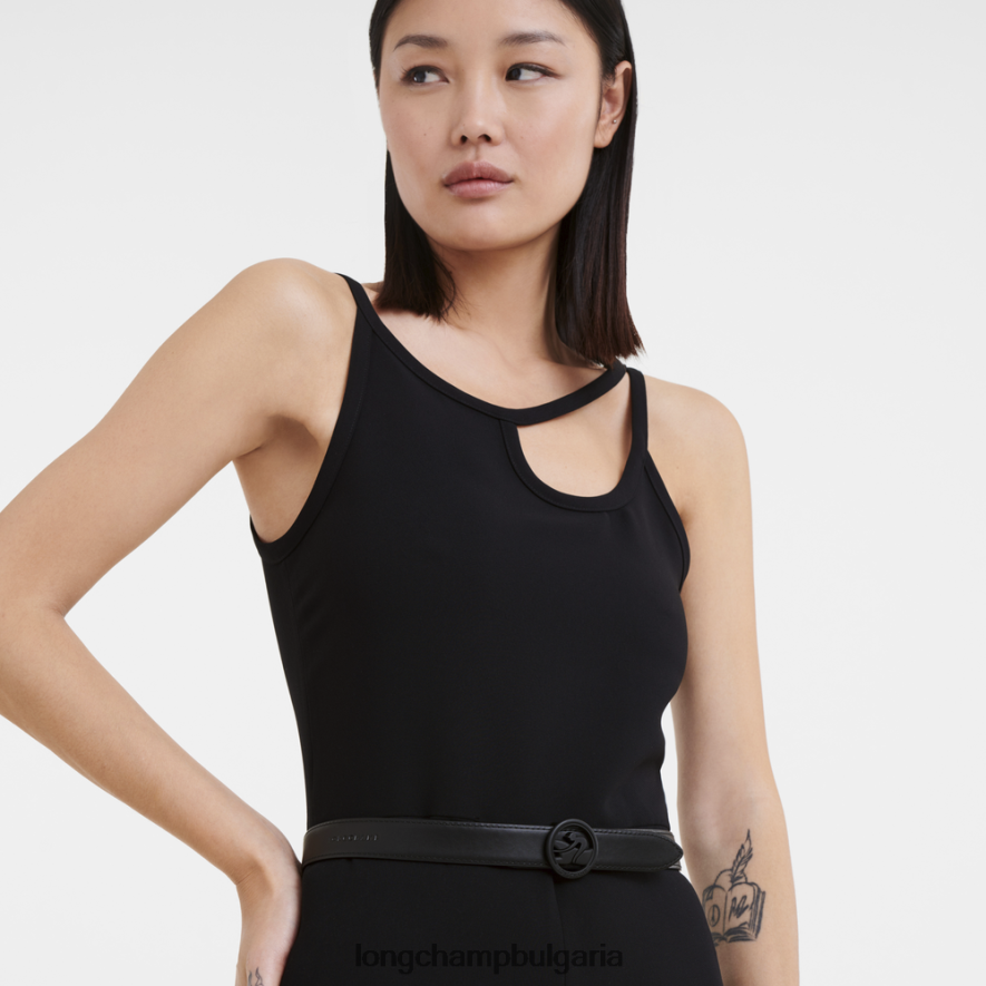 черен Жени пояс за бокс-тръс аксесоари Longchamp 6084PZ936