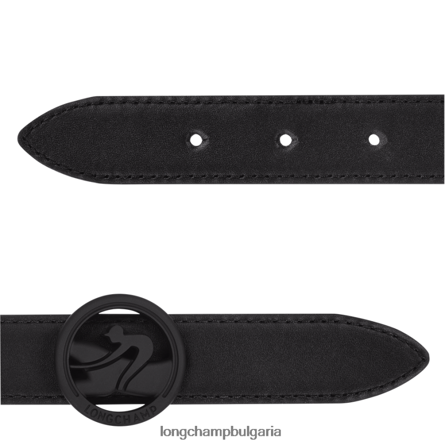 черен Жени пояс за бокс-тръс аксесоари Longchamp 6084PZ936