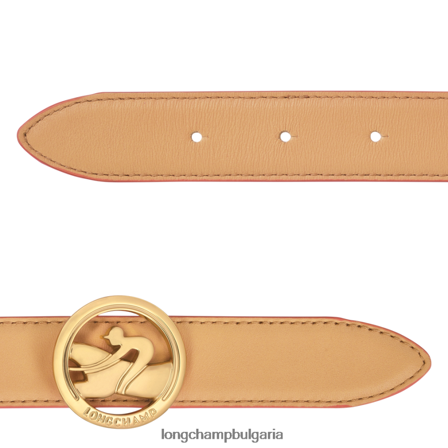 растително/черно Жени пояс за бокс-тръс аксесоари Longchamp 6084PZ939