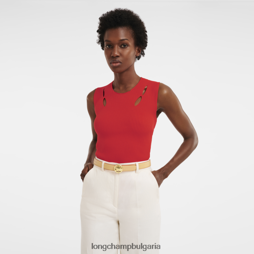 растително/черно Жени пояс за бокс-тръс аксесоари Longchamp 6084PZ939