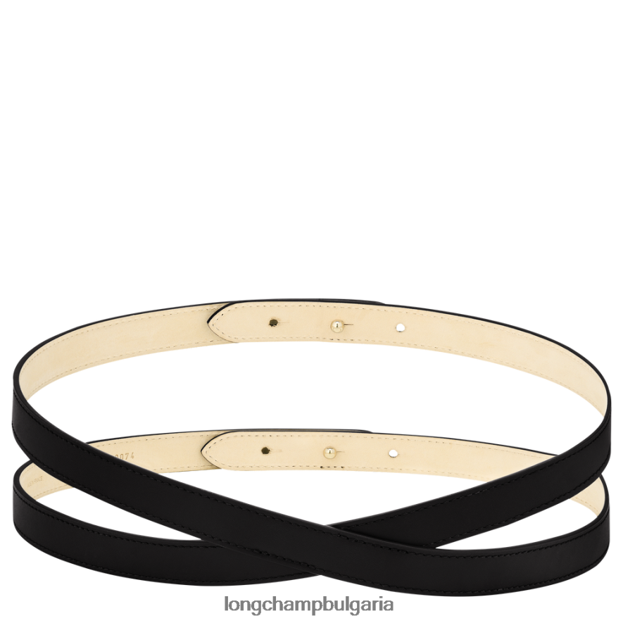 черен Жени пояс за бокс-тръс аксесоари Longchamp 6084PZ945