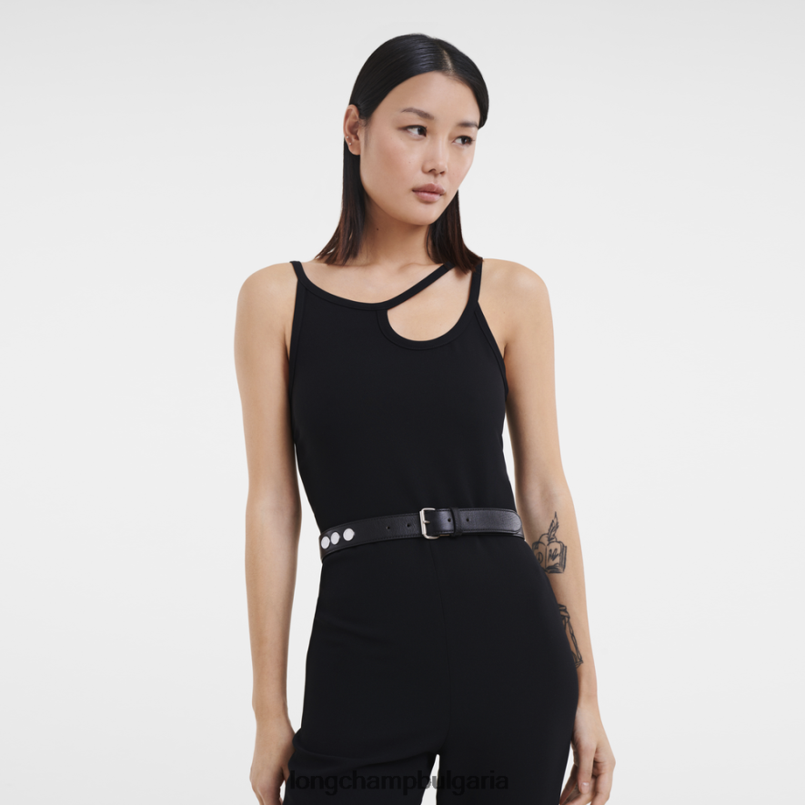 черен Жени колан le pliage аксесоари Longchamp 6084PZ951