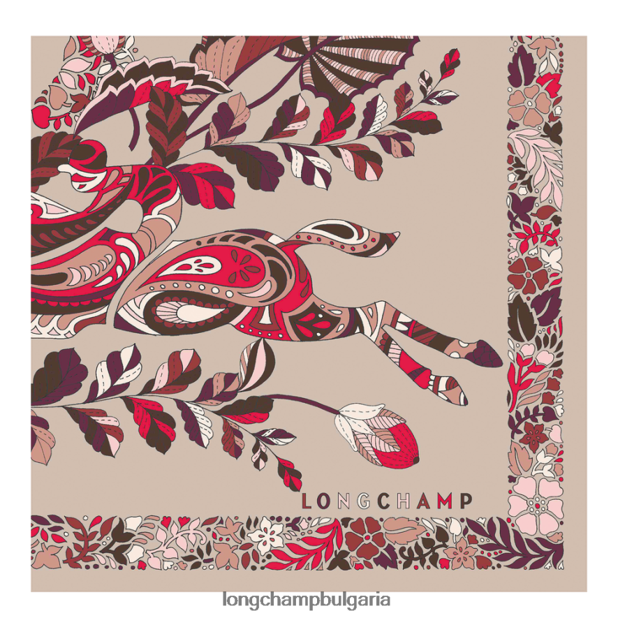 Изчервяване Жени копринен шал колекция пролет/лято 2023 50 аксесоари Longchamp 6084PZ1008