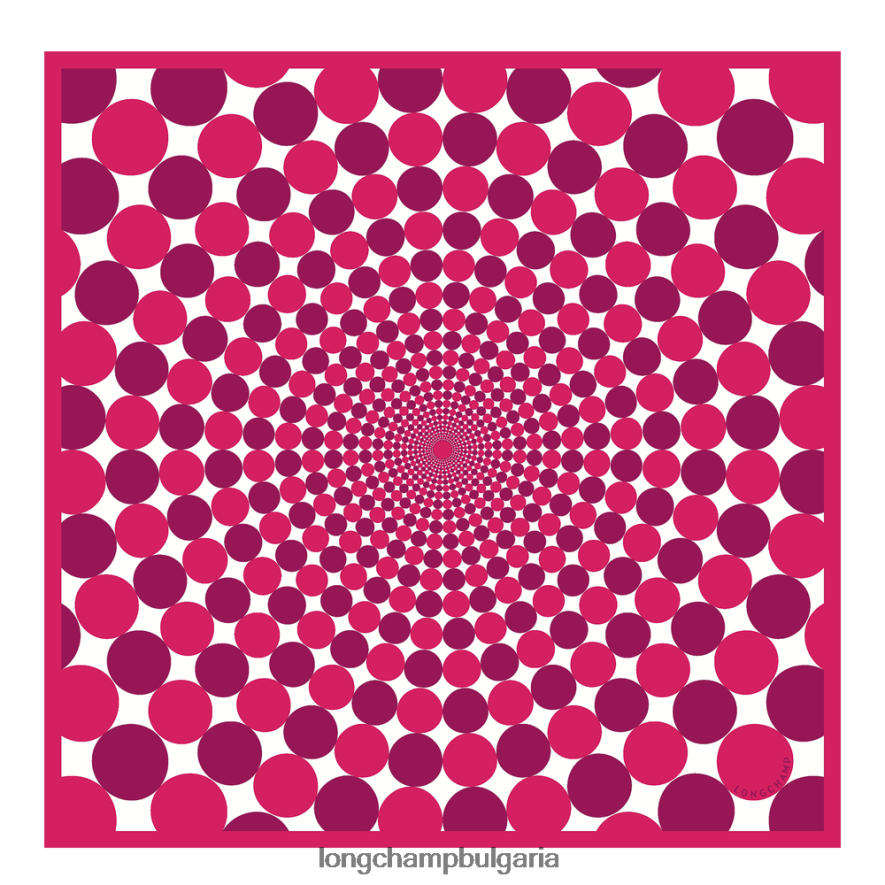 фуксия Жени копринен шал колекция пролет/лято 2023 70 аксесоари Longchamp 6084PZ1035