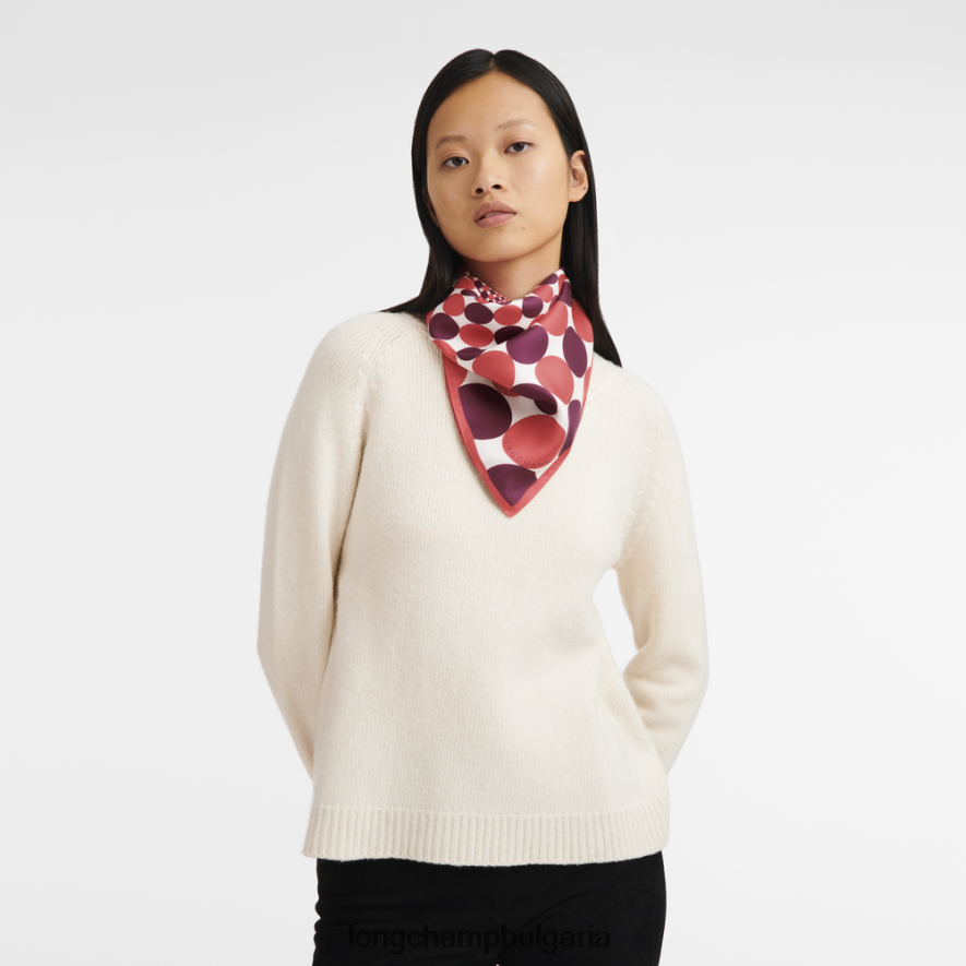 фуксия Жени копринен шал колекция пролет/лято 2023 70 аксесоари Longchamp 6084PZ1035