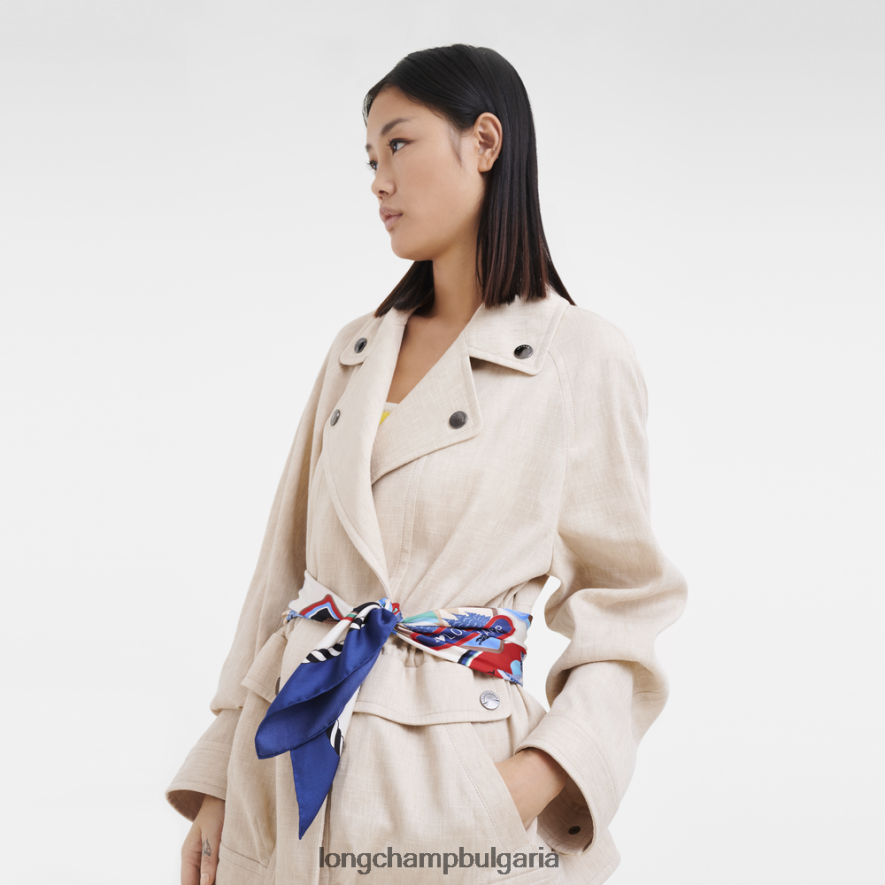 военноморски флот Жени копринен шал колекция пролет/лято 2023 90 аксесоари Longchamp 6084PZ1056