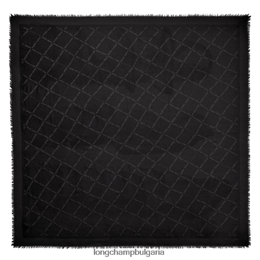 черен Жени шал от колекция пролет/лято 2023 г аксесоари Longchamp 6084PZ1001