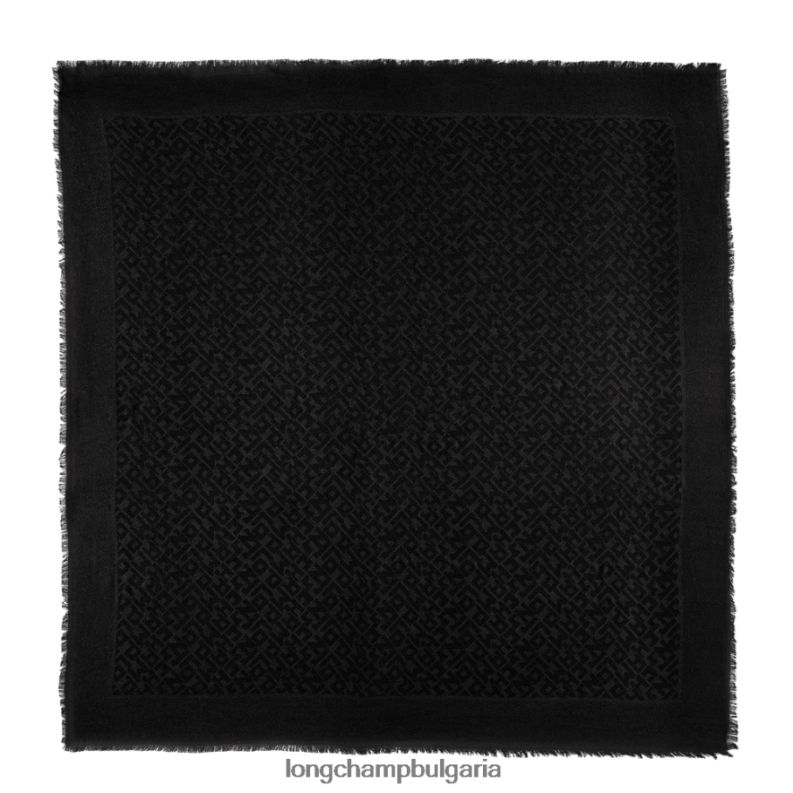 черен Жени шал от колекция пролет/лято 2023 г аксесоари Longchamp 6084PZ969