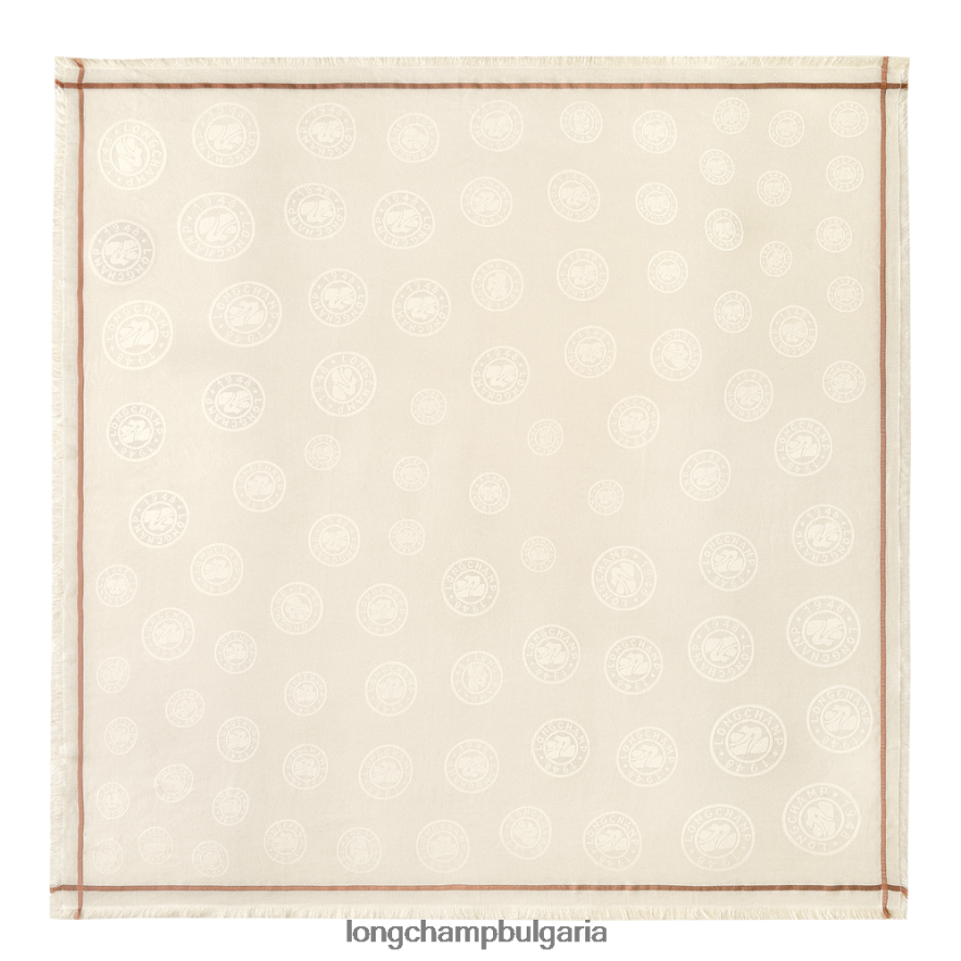 слонова кост Жени шал от колекция пролет/лято 2023 г аксесоари Longchamp 6084PZ976
