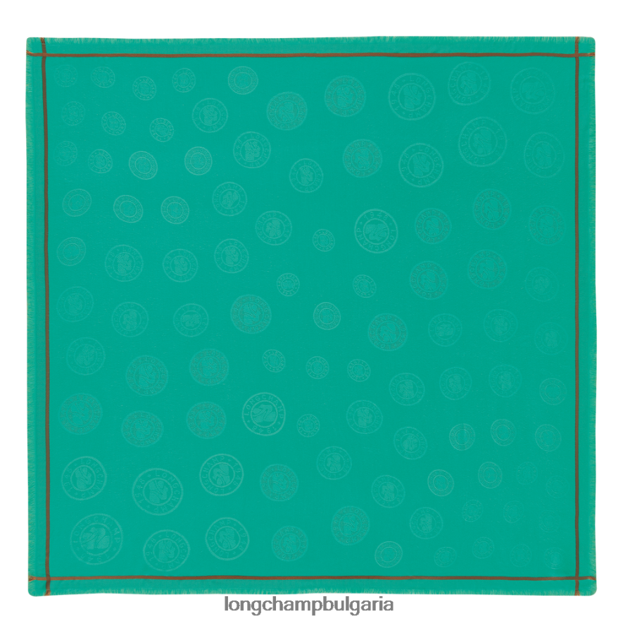 тюркоаз Жени шал от колекция пролет/лято 2023 г аксесоари Longchamp 6084PZ977