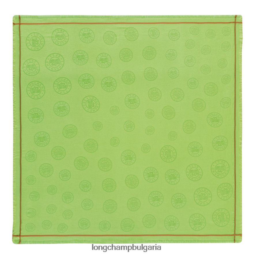 зелена светлина Жени шал от колекция пролет/лято 2023 г аксесоари Longchamp 6084PZ978