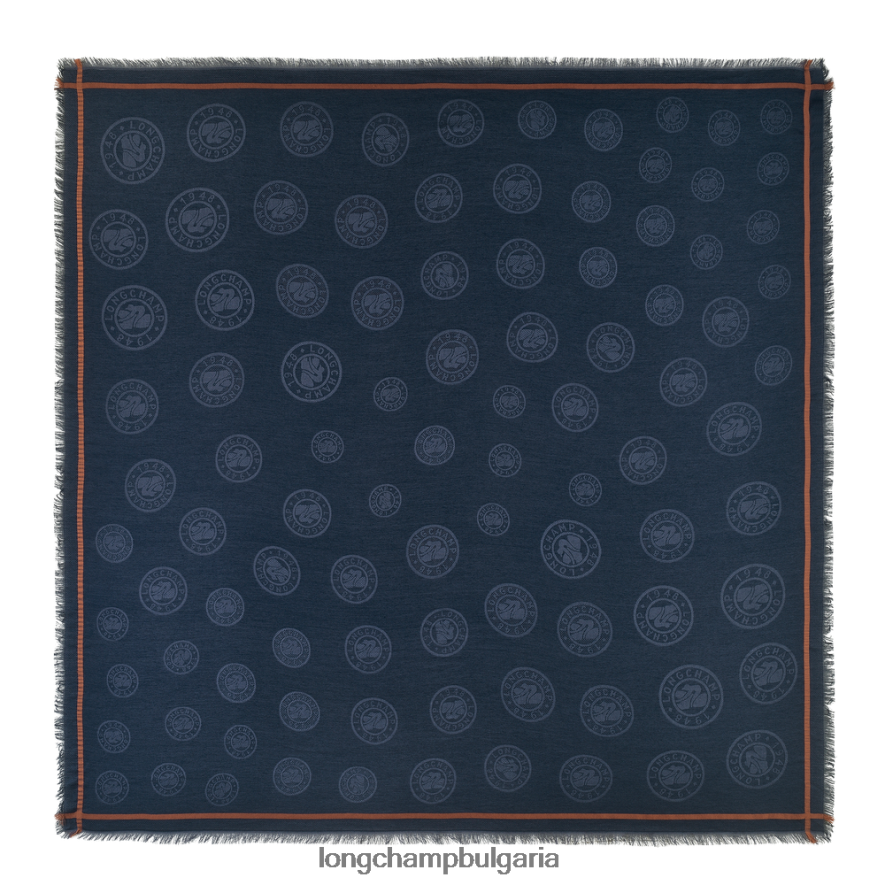 военноморски флот Жени шал от колекция пролет/лято 2023 г аксесоари Longchamp 6084PZ979