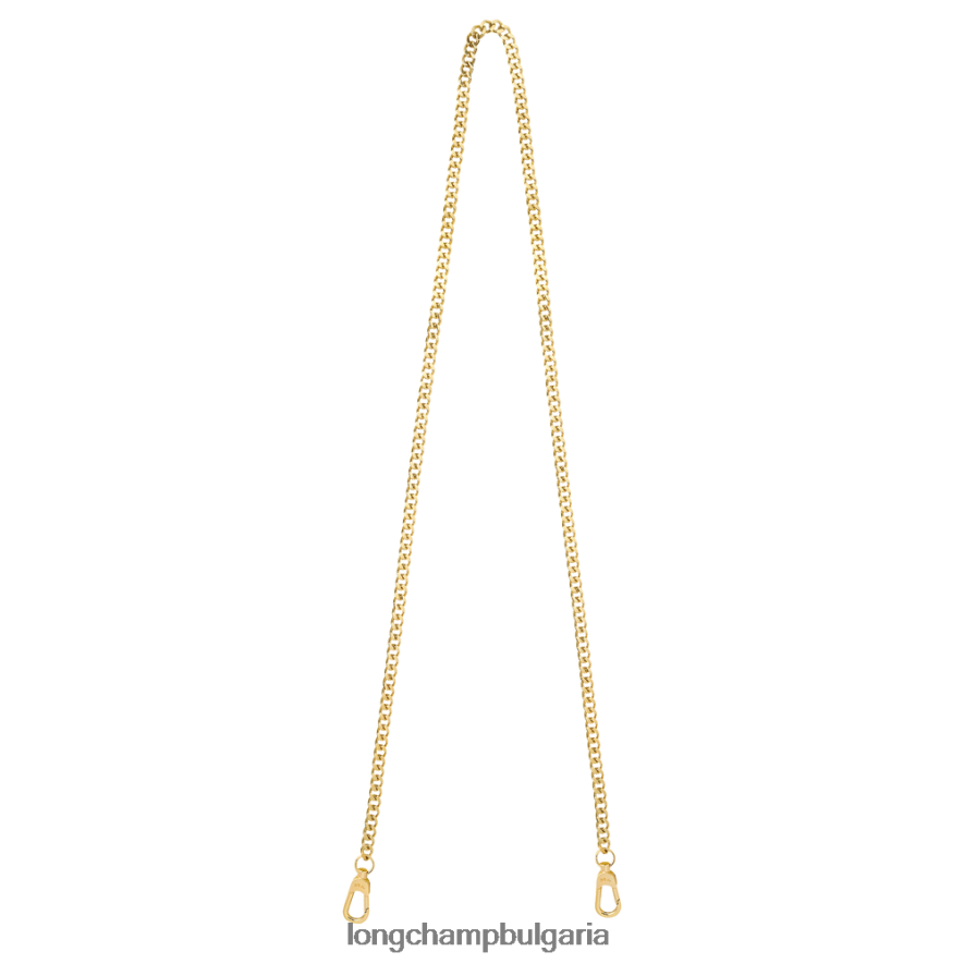 много бледо злато Жени верижка презрамка аксесоари Longchamp 6084PZ1084