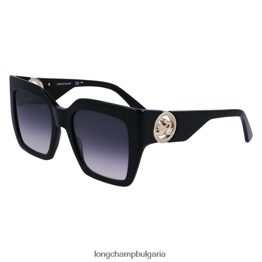 черен Жени колекция пролет/лято 2023 слънчеви очила аксесоари Longchamp 6084PZ881