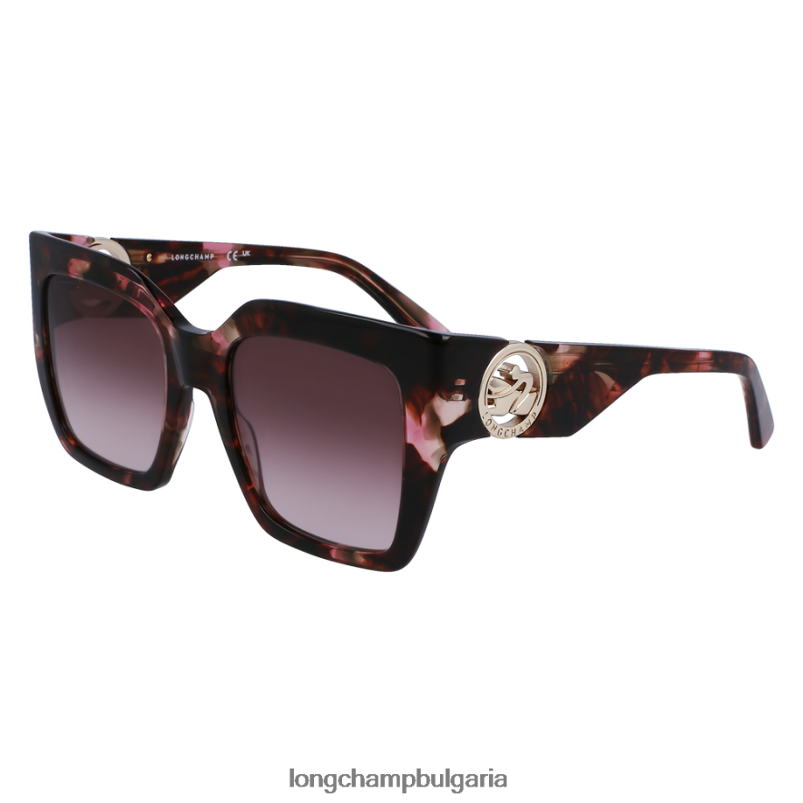 розов тюркоаз Жени колекция пролет/лято 2023 слънчеви очила аксесоари Longchamp 6084PZ882