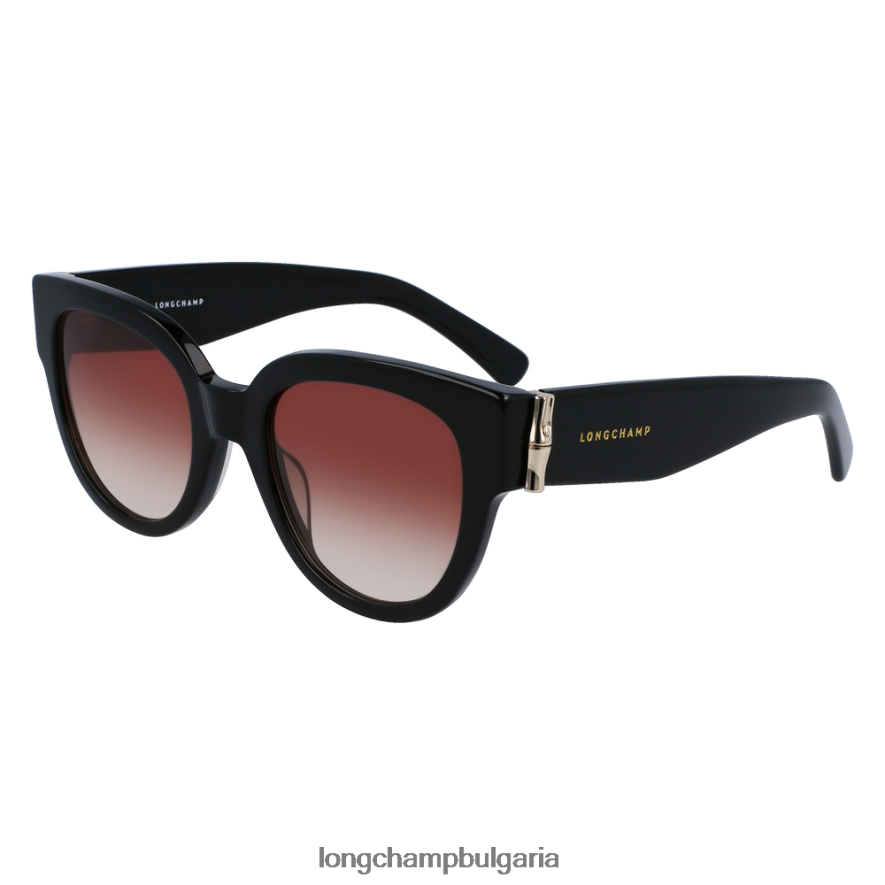 черен Жени колекция пролет/лято 2023 слънчеви очила аксесоари Longchamp 6084PZ885