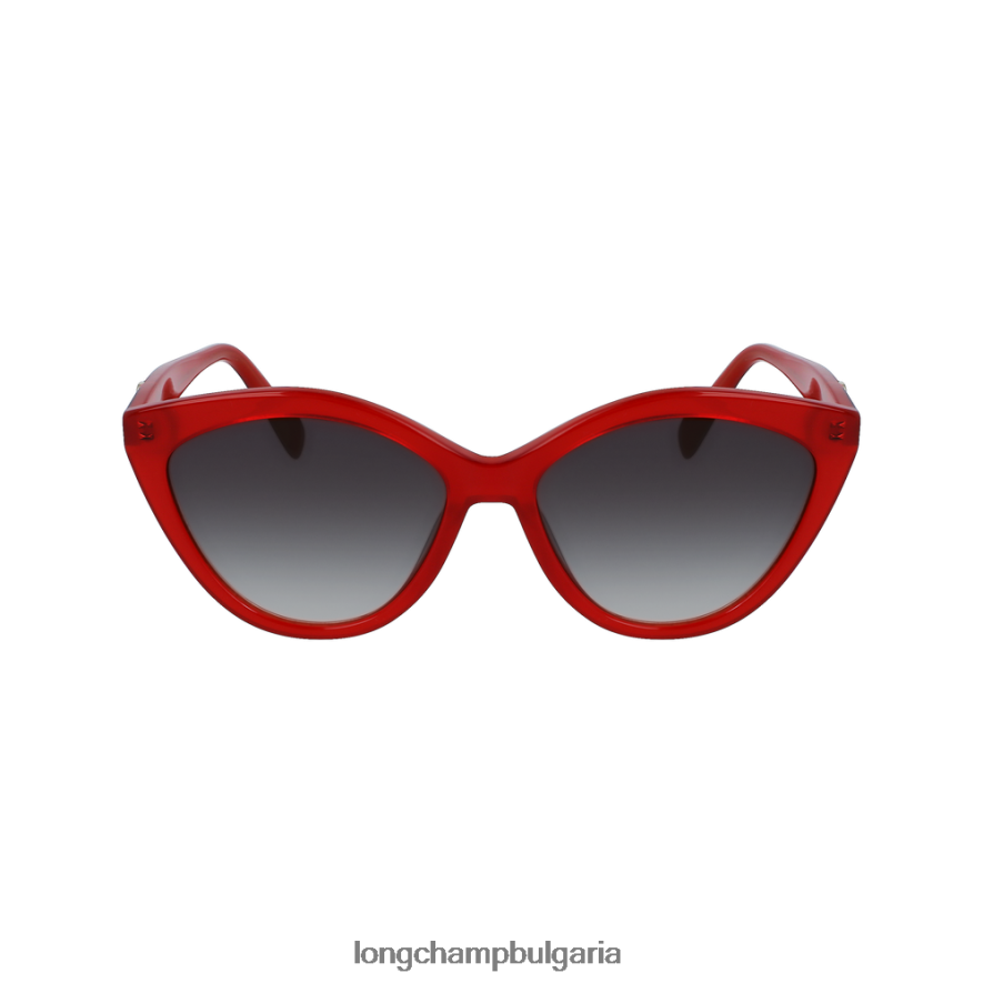червен Жени колекция пролет/лято 2023 слънчеви очила аксесоари Longchamp 6084PZ895
