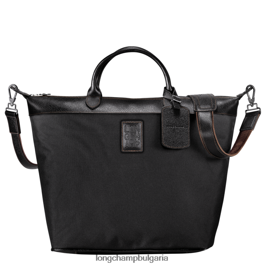черен Жени пътна чанта boxford чанти Longchamp 6084PZ762