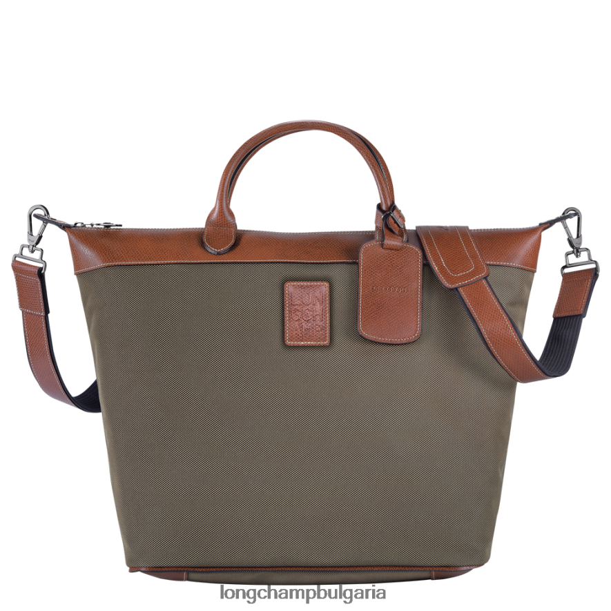 кафяво Жени пътна чанта boxford чанти Longchamp 6084PZ763