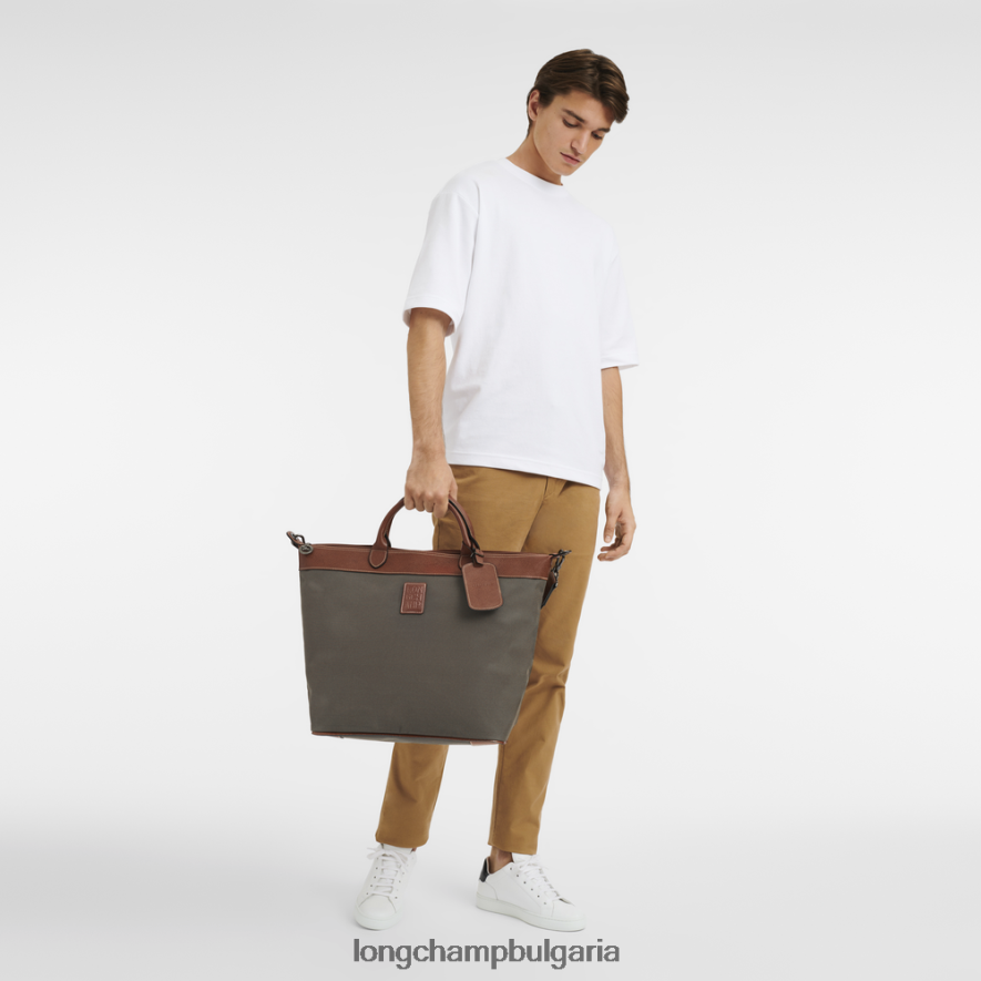кафяво Жени пътна чанта boxford чанти Longchamp 6084PZ763