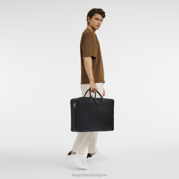 черен Жени куфар le foulonne чанти Longchamp 6084PZ826