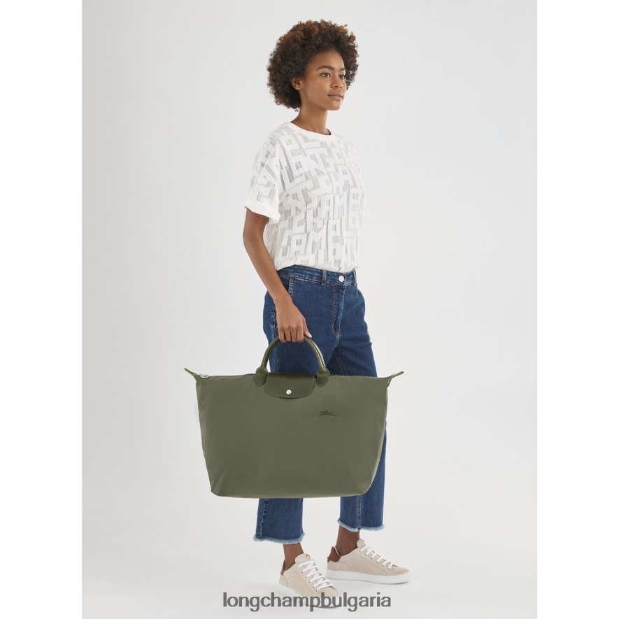 гора Жени зелена пътна чанта le pliage чанти Longchamp 6084PZ787
