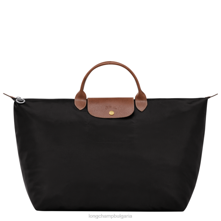 черен Жени le pliage оригинална чанта за пътуване чанти Longchamp 6084PZ805