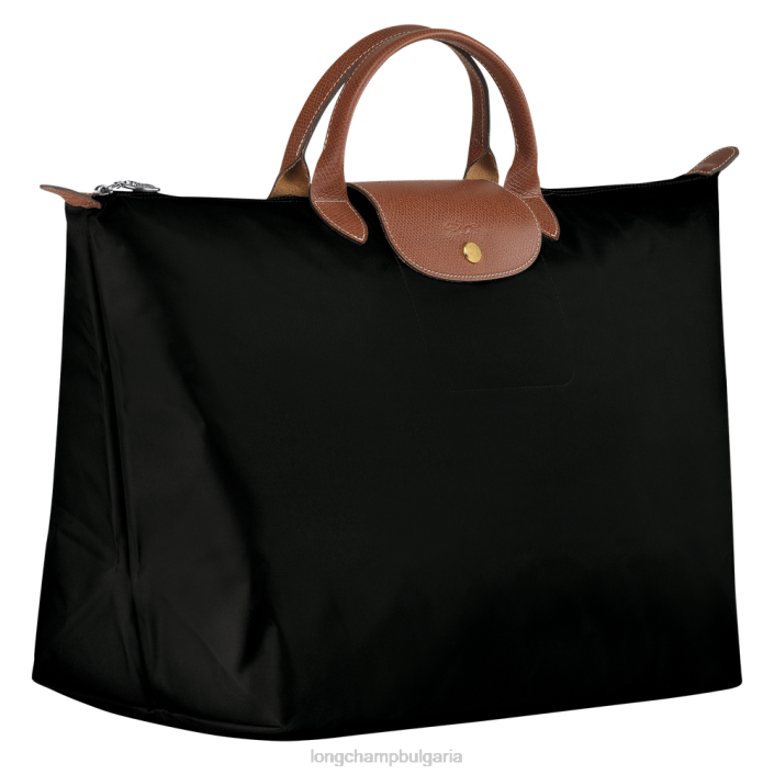 черен Жени le pliage оригинална чанта за пътуване чанти Longchamp 6084PZ805