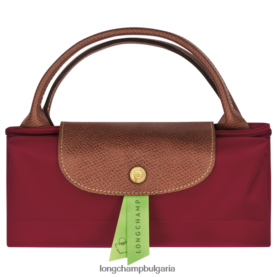 червен Жени le pliage оригинална чанта за пътуване чанти Longchamp 6084PZ807