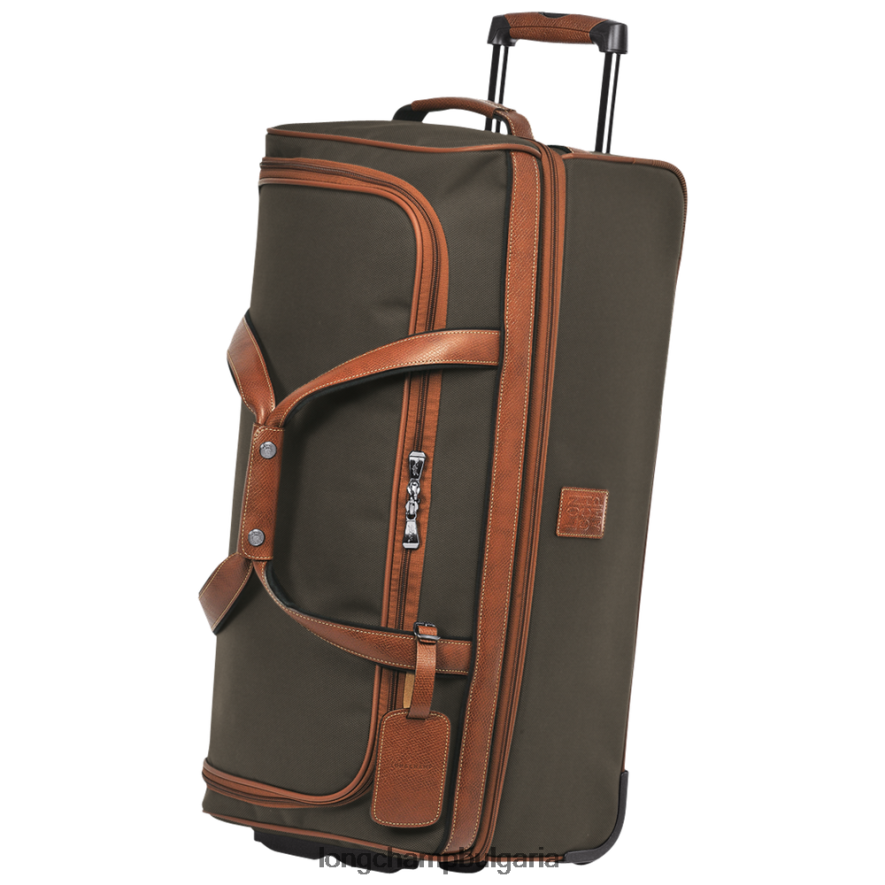 кафяво Жени пътна чанта boxford чанти Longchamp 6084PZ840