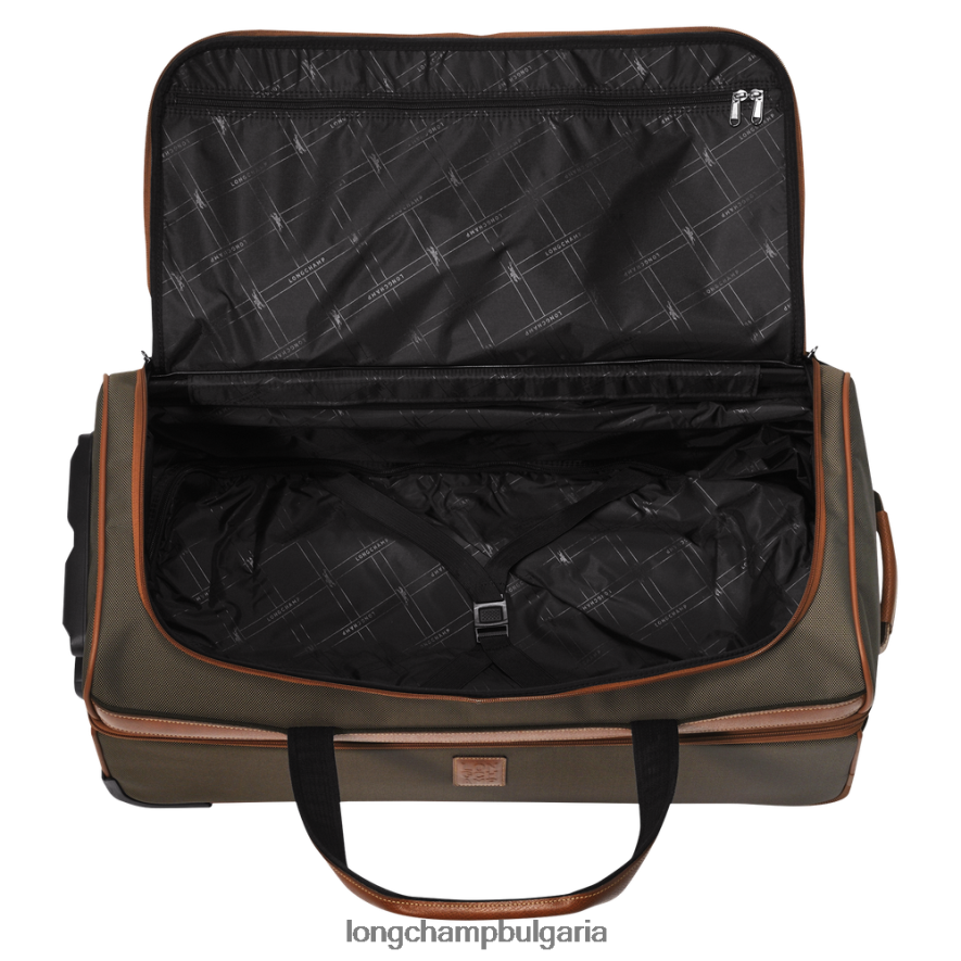 кафяво Жени пътна чанта boxford чанти Longchamp 6084PZ840