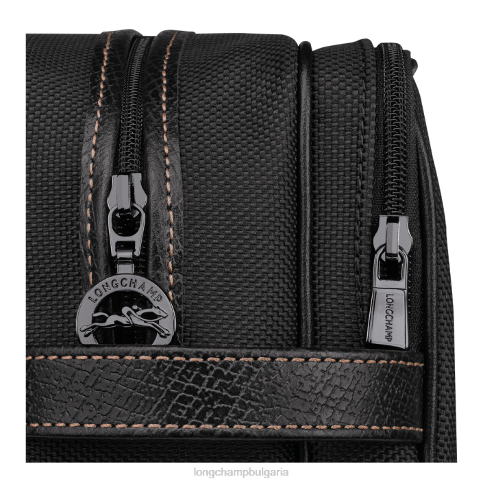 черен Жени кутия за тоалетни принадлежности boxford чанти Longchamp 6084PZ862
