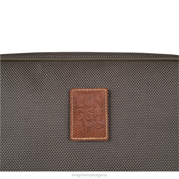 кафяво Жени кутия за тоалетни принадлежности boxford чанти Longchamp 6084PZ866