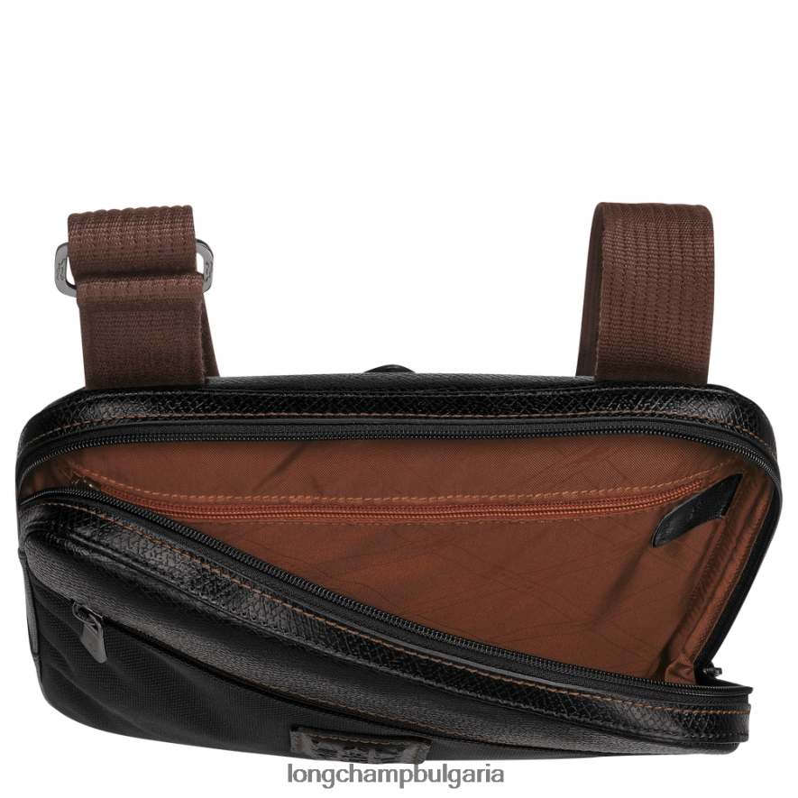 черен мъже чанта boxford през рамо чанти Longchamp 6084PZ1092