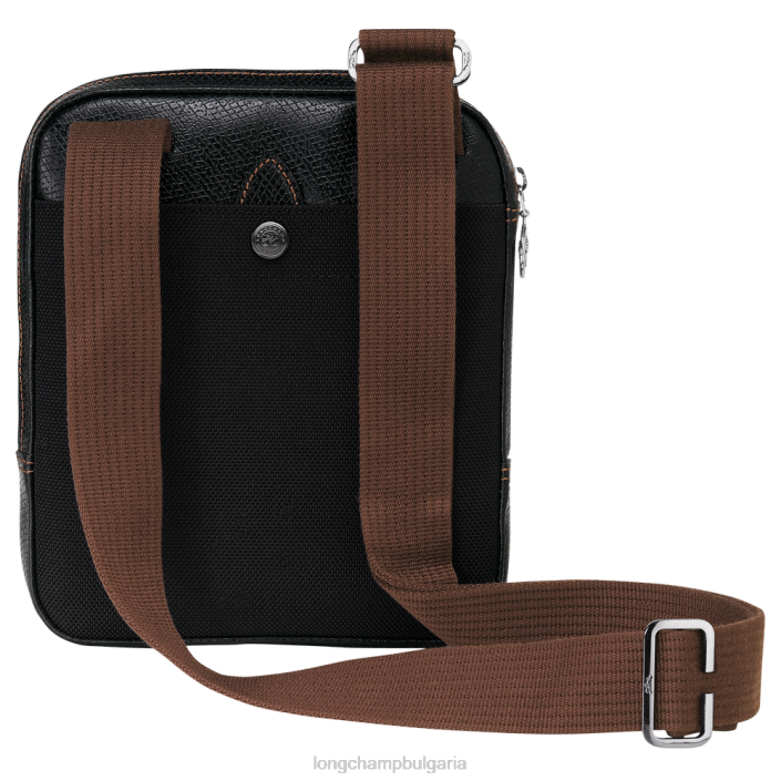 черен мъже чанта boxford през рамо чанти Longchamp 6084PZ1107