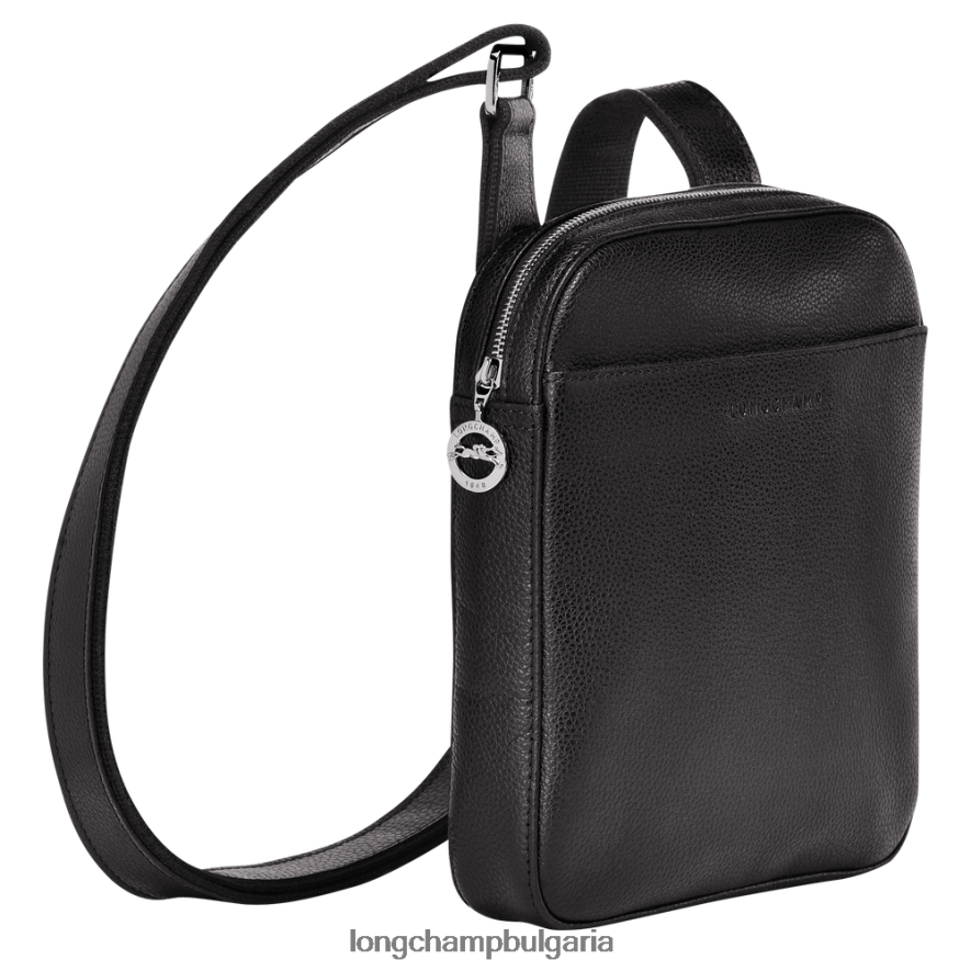 черен мъже чанта за кръст le foulonne чанти Longchamp 6084PZ1122