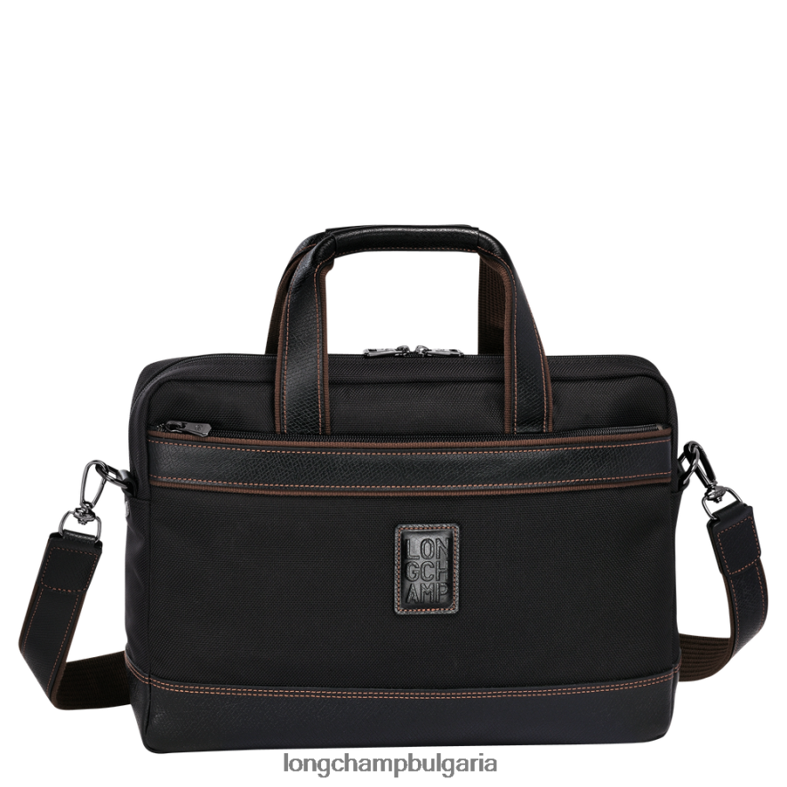 черен мъже куфарче Boxford чанти Longchamp 6084PZ1093
