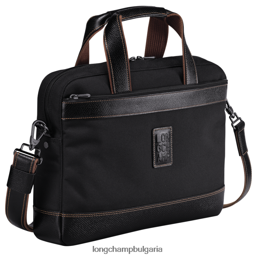черен мъже куфарче Boxford чанти Longchamp 6084PZ1093