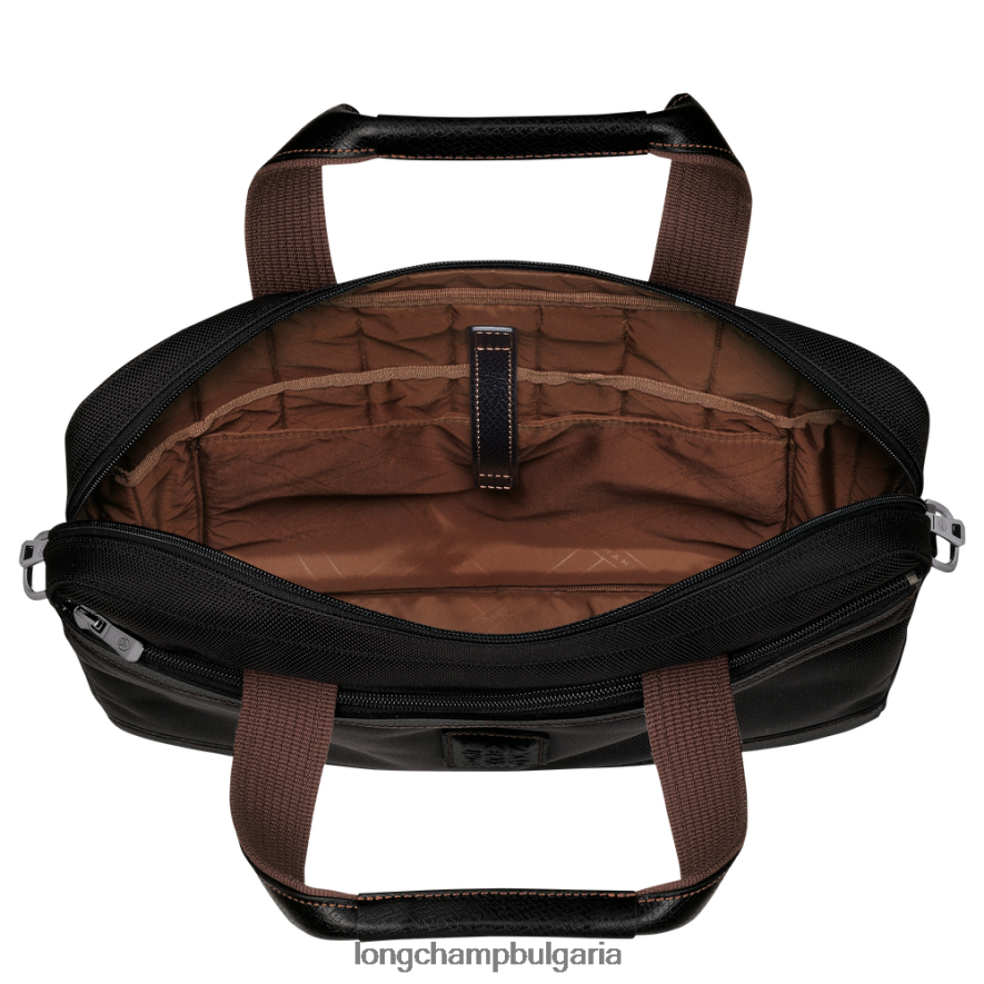 черен мъже куфарче Boxford чанти Longchamp 6084PZ1093