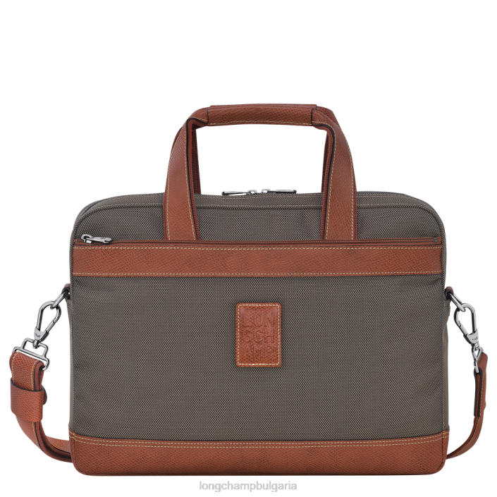 кафяво мъже куфарче Boxford чанти Longchamp 6084PZ1094