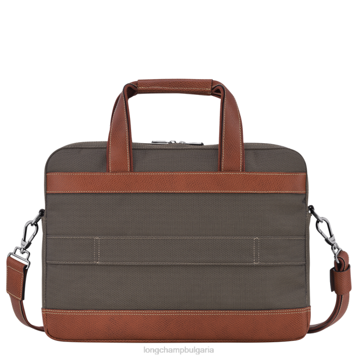 кафяво мъже куфарче Boxford чанти Longchamp 6084PZ1094