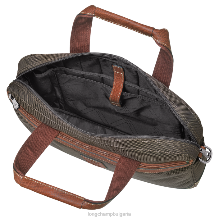 кафяво мъже куфарче Boxford чанти Longchamp 6084PZ1094