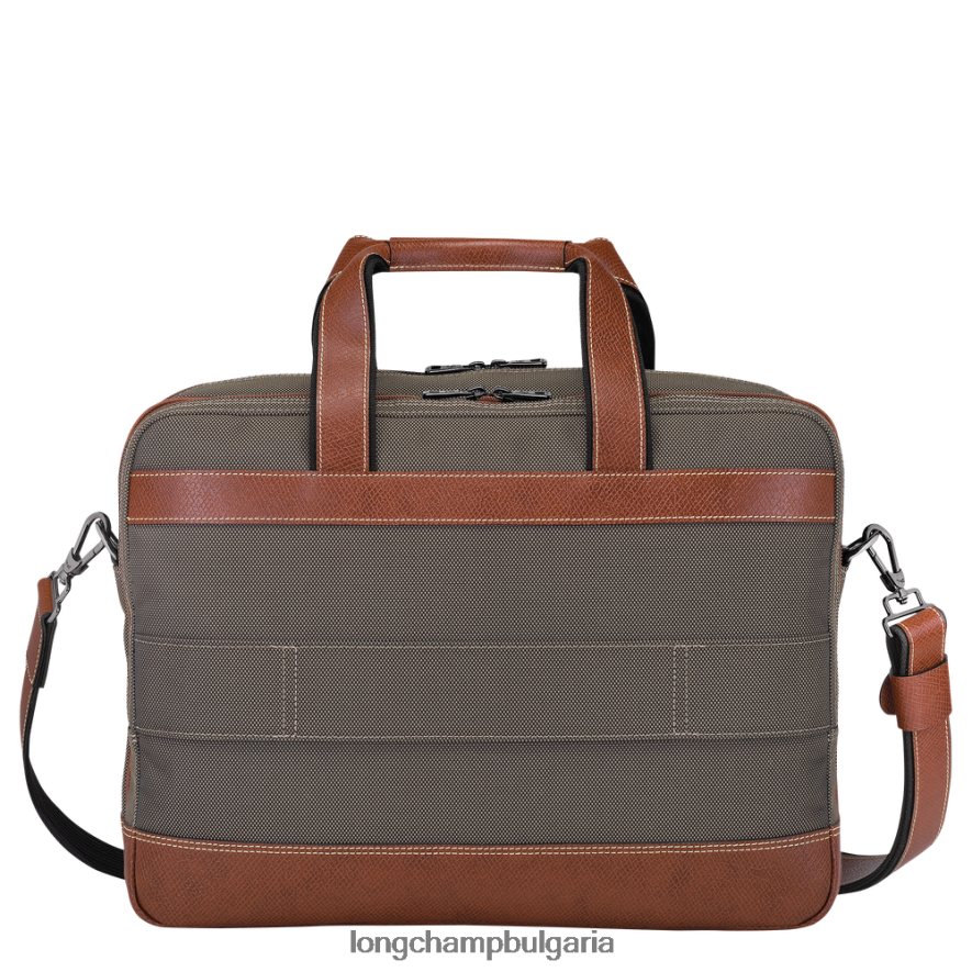 кафяво мъже куфарче Boxford чанти Longchamp 6084PZ1097