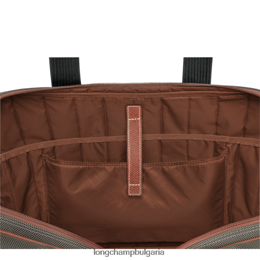 кафяво мъже куфарче Boxford чанти Longchamp 6084PZ1097