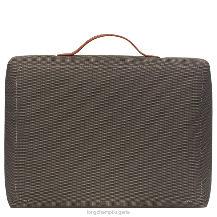 кафяво мъже куфарче Boxford чанти Longchamp 6084PZ1098