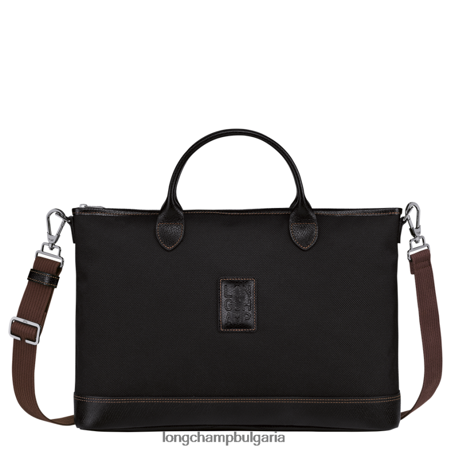 черен мъже куфарче Boxford чанти Longchamp 6084PZ464