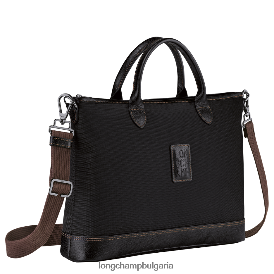 черен мъже куфарче Boxford чанти Longchamp 6084PZ464