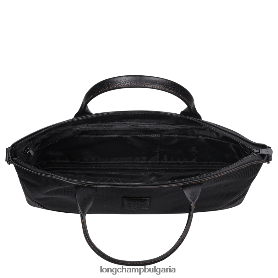 черен мъже куфарче Boxford чанти Longchamp 6084PZ464