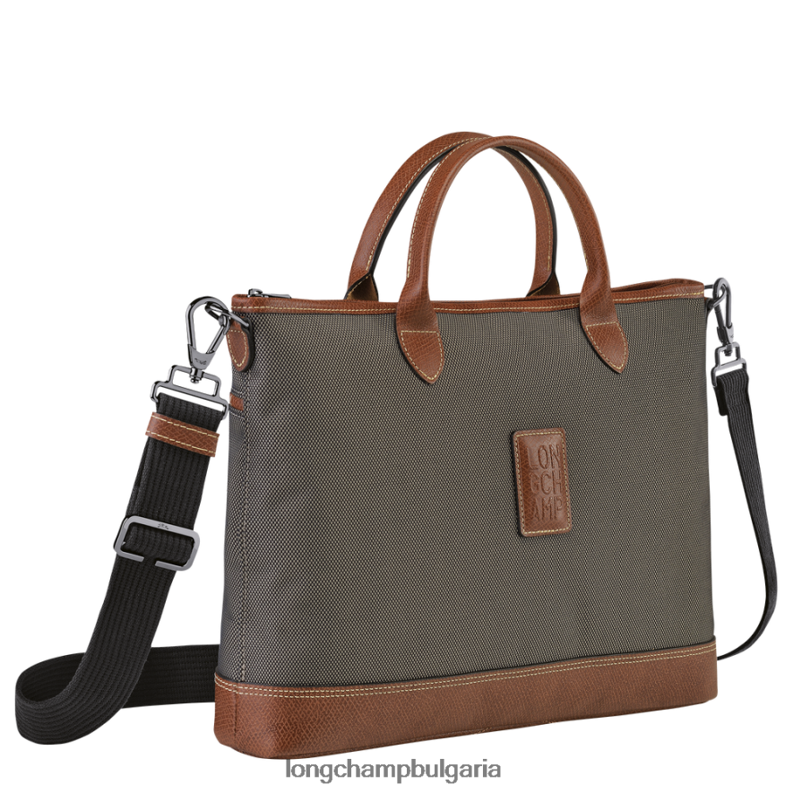 кафяво мъже куфарче Boxford чанти Longchamp 6084PZ465
