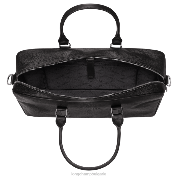 черен мъже le foulonne куфарче чанти Longchamp 6084PZ1100